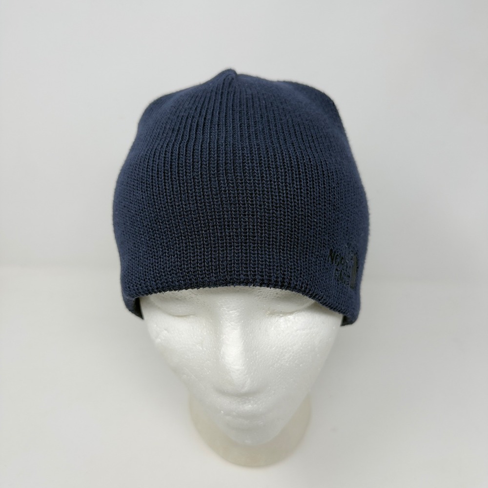 The North‎ Face Bones Recycled Beanie Knit Fleece Earband Lining Blue NF0A3FNS